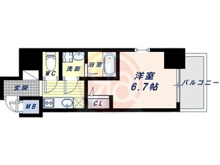 エスリード大阪上本町ブランシュの物件間取画像